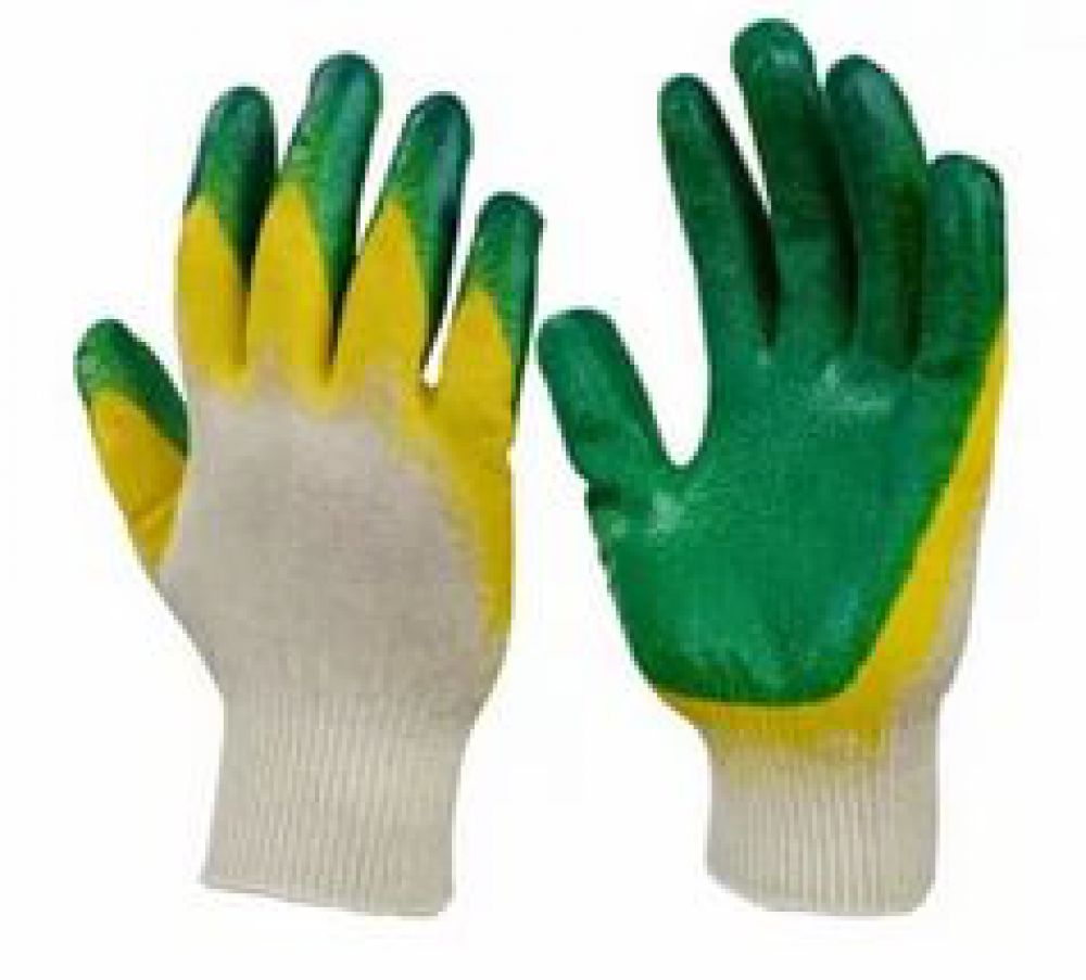 Новые трикотажные перчатки с двойным обливом!