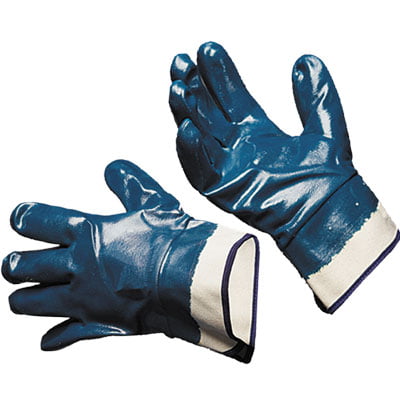 Перчатки нитрил (синие) полное покрытие Стандарт (крага)