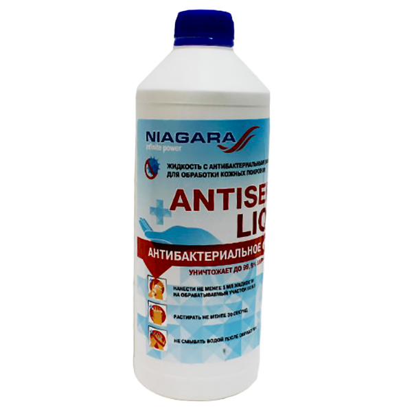Антисептик для рук с антибактериальным эффектом "Antiseptic Liquid", 1,5 л, ПНД с крышкой
