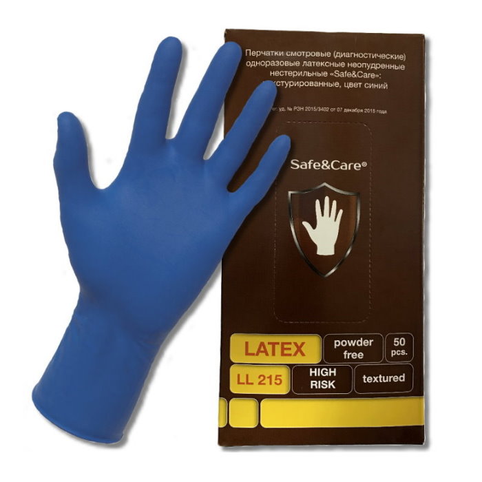 Латексные перчатки Safe Care