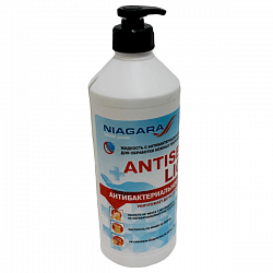 Антисептик для рук с антибактериальным эффектом "Antiseptic Liquid", 1,5 л, ПНД с дозатором