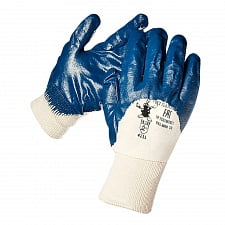 Нитриловые синие перчатки